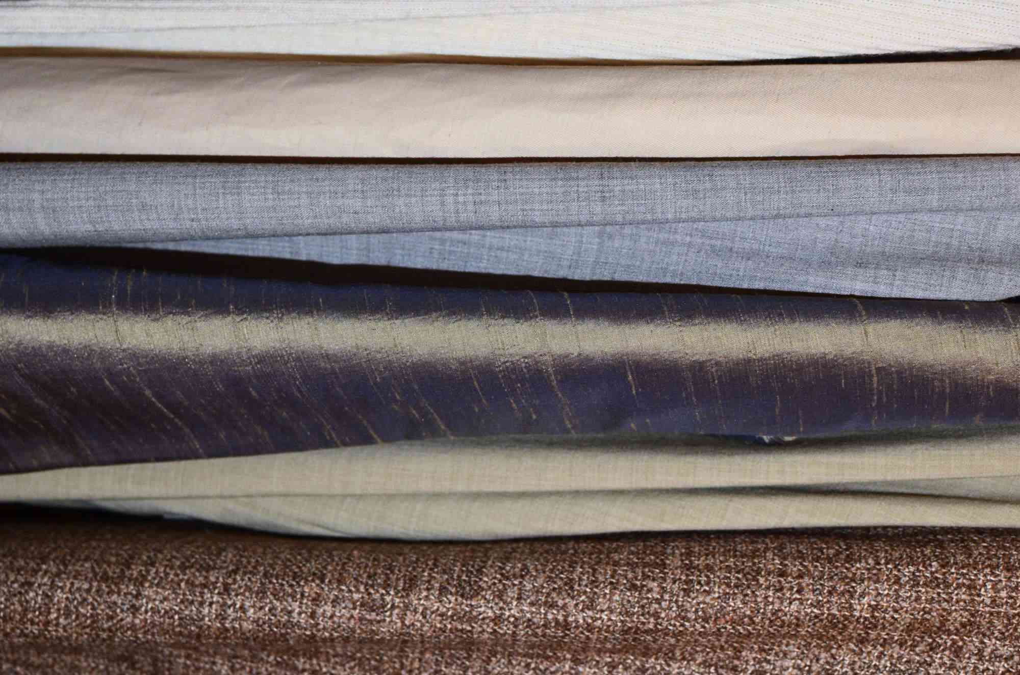 Image: stack of fabrics
