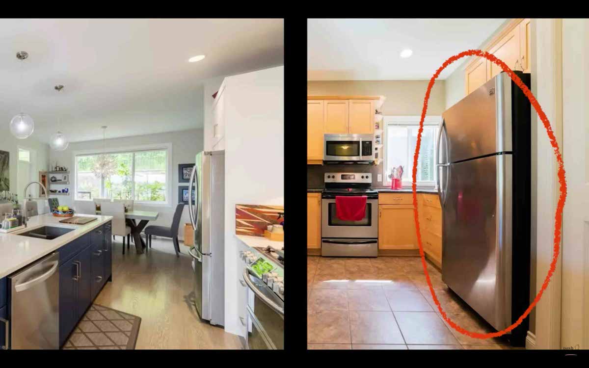 Image: Protruding fridge