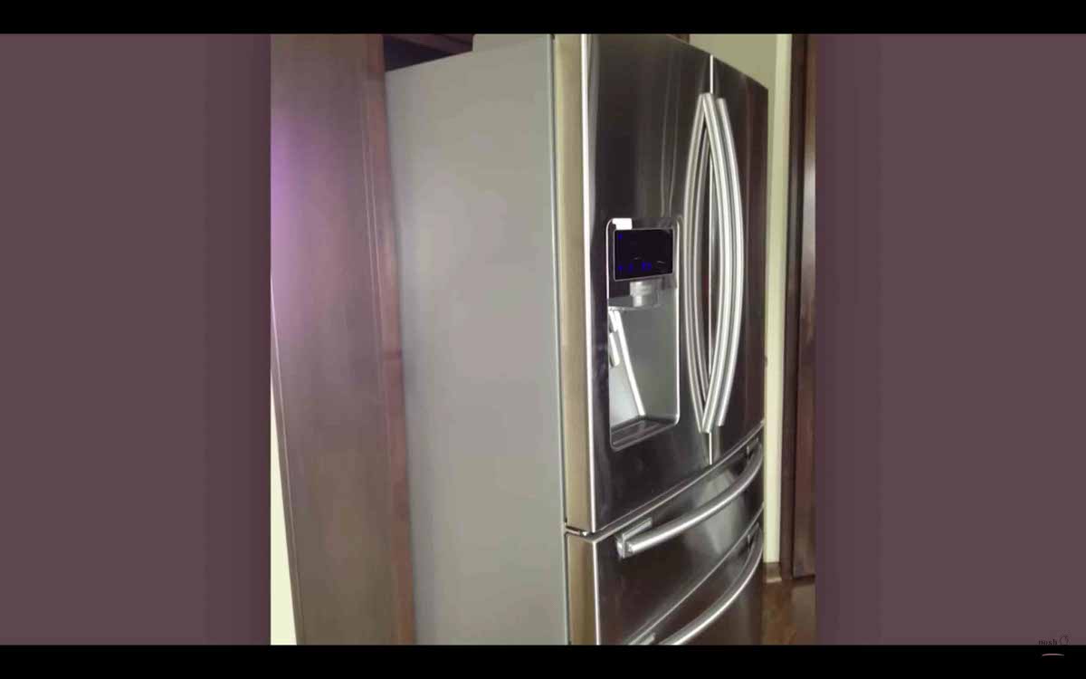 Image: Protruding fridge