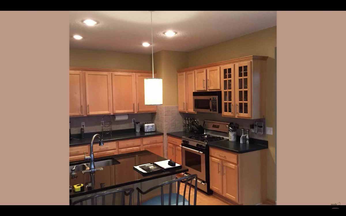 Image: Gap above cabinets