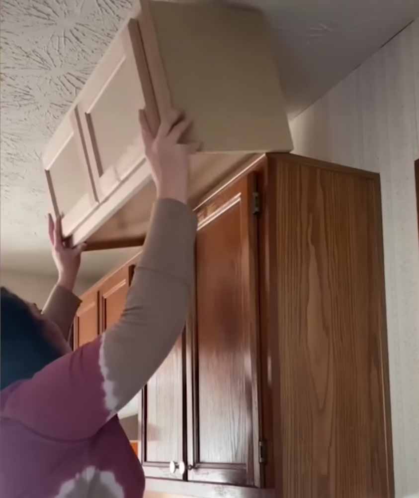 Image: Adding cabinets to fill the gap.