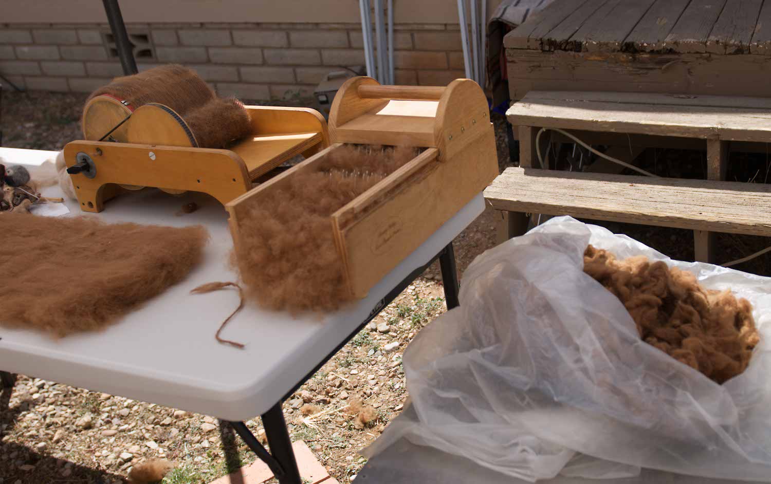 Image: Fiber processing demonstration station