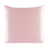 Image: Pink color silk Euro sham