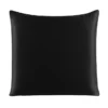 Image: Black color silk Euro sham