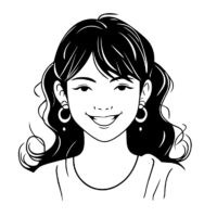 Image: Young girl graphic