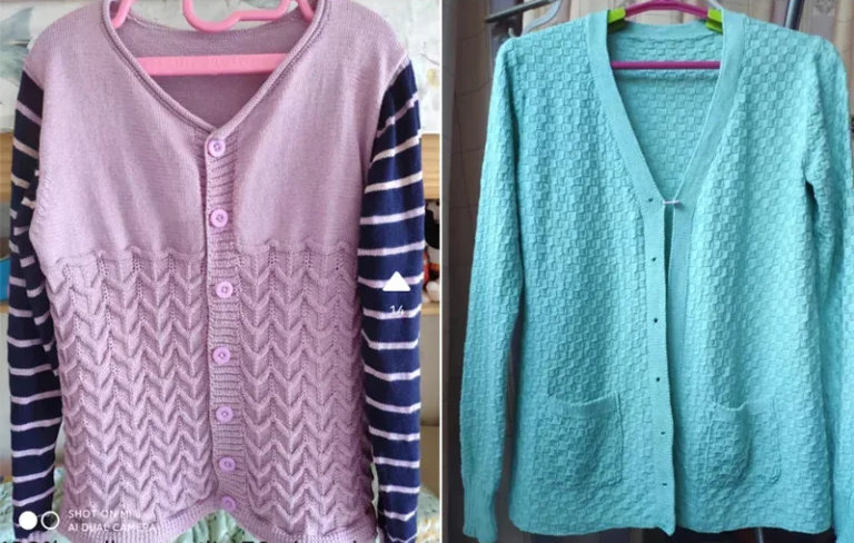 Silk cardigans for children
