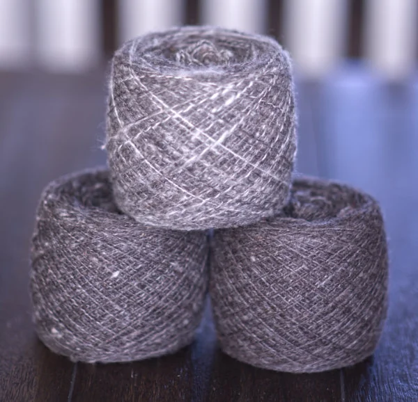 Handspun Gray Rambouillet Yarn