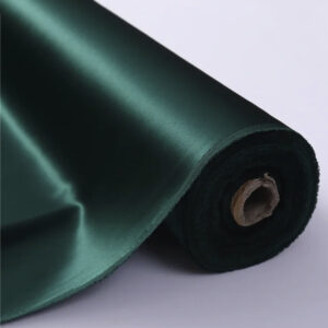 Silk charmeuse fabric, dark green
