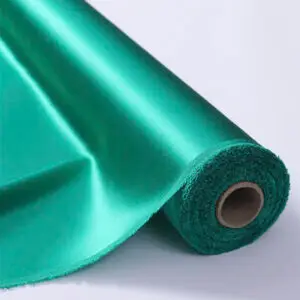Silk charmeuse fabric, emerald green